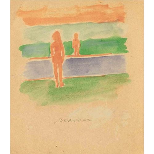 Watercolor drawing realized by Mino Maccari in 1960s. Hand signed in pencil in the lower center. Very good condition. This...