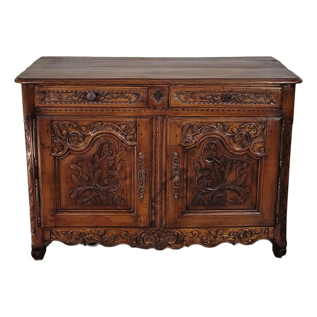 Louis XV Credenza in Walnut For Sale