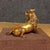 Gold Vintage Gilt Copper Figure of Diting – Mythical Beast Statue For Sale - Image 8 of 9