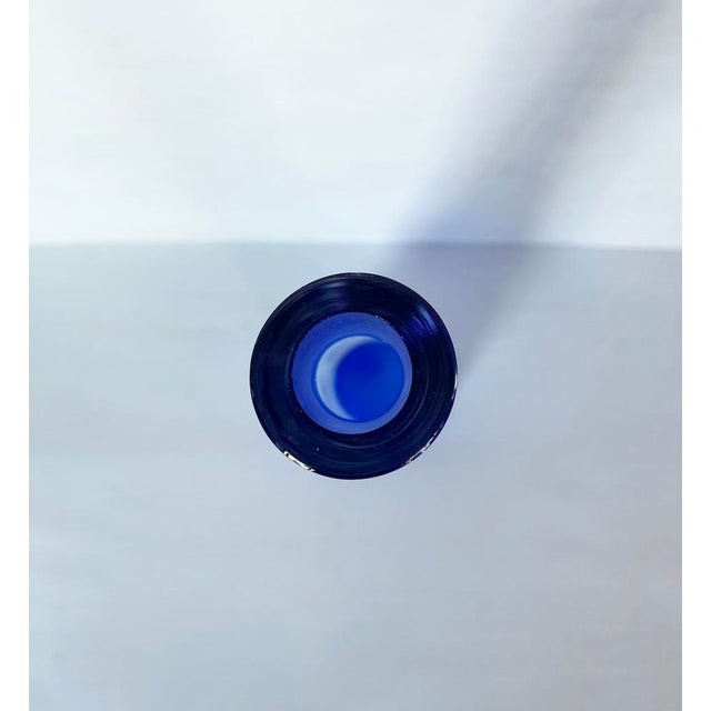 Blue Murano Glass Vase by Murano for Manifattura Di Murano For Sale - Image 4 of 7