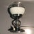 Silver Hungarian Bauhaus Nickel & Plated Brass Table Lamp, 1930s For Sale - Image 8 of 14