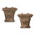 Pair of Carved Wood Wall Brackets For Sale