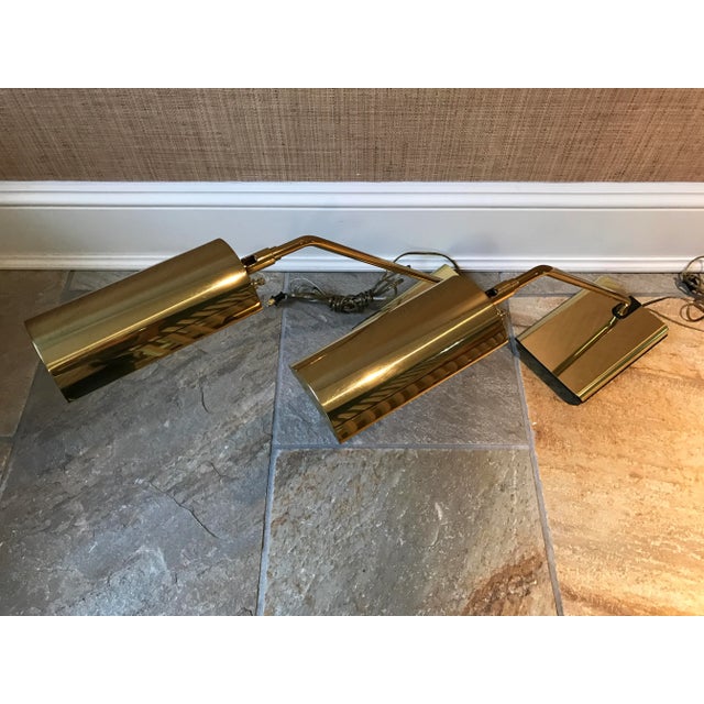 Koch & Lowy Brass Desk Table Lamps Omi - A Pair For Sale - Image 9 of 9