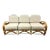 Ritts So. Rattan Sofa with Custom Upholstery For Sale
