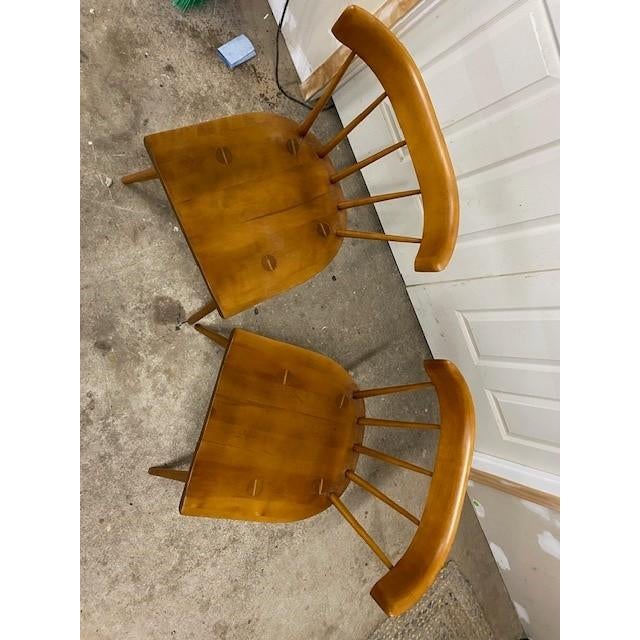Auburn 1960s Paul McCobb Style Dining Side Chairs - Set of 2 For Sale - Image 8 of 9