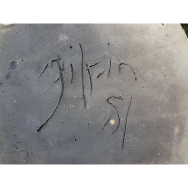 Set of Three 1980s Glazed Pottery Cat Sculptures For Sale - Image 10 of 13