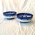 Pair of antique blue and white dragon Royal Dolton, English center piece bowls