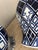 Vintage Aalia Navy Blue and White Geometric Porcelain Ginger Jar Table Lamps - a Pair For Sale - Image 18 of 18