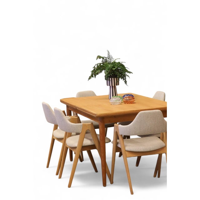 Wood Dining Table with Pull-Out Tops by Henning Kjærnulf for Sorø Stolefabrik, 1960s For Sale - Image 7 of 18