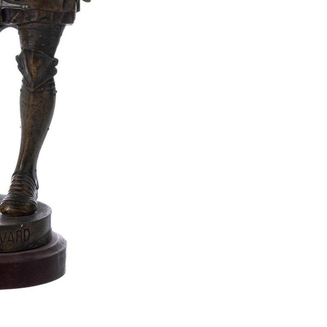 Quetin Durward, Sculpture of Knight, 20th Century, Metal For Sale - Image 5 of 6