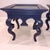 Mid-Century Modern Mid Century Modern/Hollywood Regency/French Provincial Solid Wood Navy Blue End Table - A Pair For Sale - Image 3 of 18