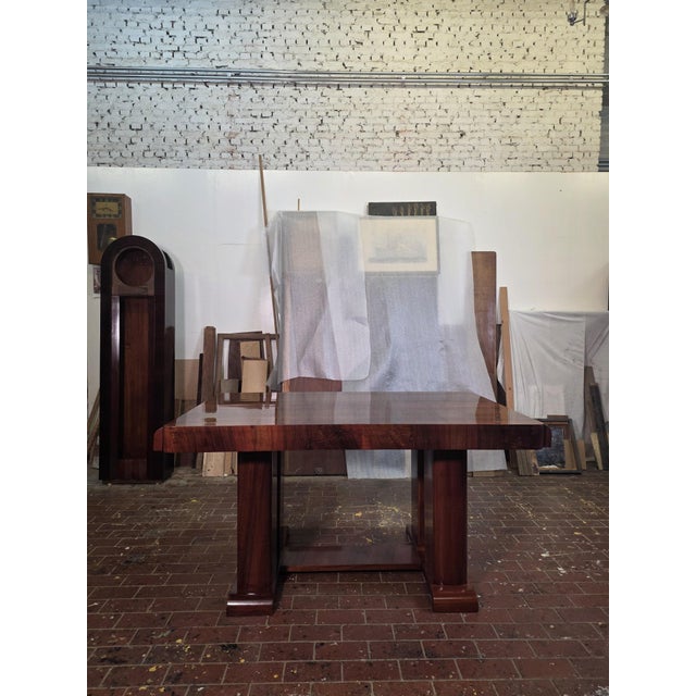 Art Deco Walnut Table, 1930s For Sale - Image 4 of 17