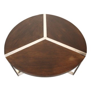 Mid 20th Century Circular Dining Table Attributed to Henri Lesetre & Claude Gaillard for Ligne Roset For Sale