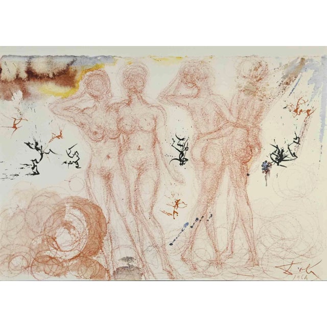 Salvador Dali, Stultae et Prudentes Filiae, Lithograph, 1964 For Sale - Image 4 of 4