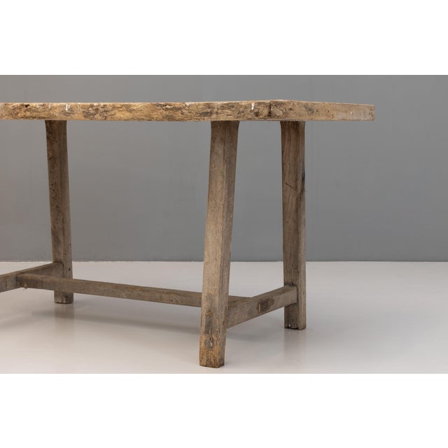 Stretcher Table in Pine, 1900 For Sale - Image 6 of 7