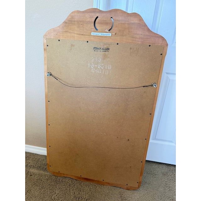 French Country Ethan Allen Legacy Wall Mirror For Sale - Image 3 of 9