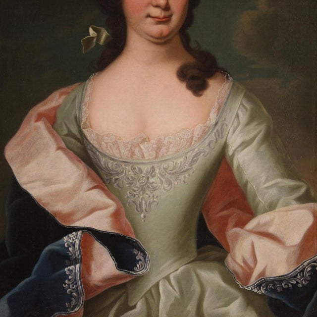 Portrait of a Gentlewoman, 19th Century, Oil Painting on Canvas, Framed For Sale - Image 12 of 15