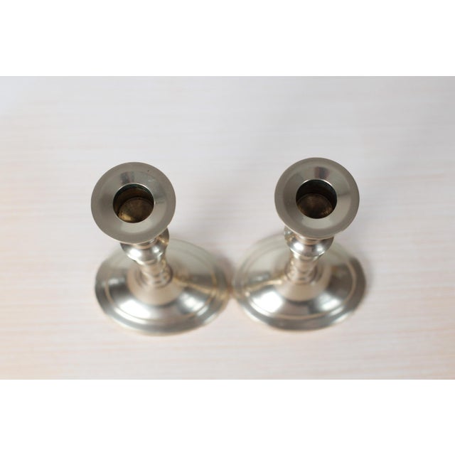 Mid-Century Danish Handmade Brass Candlestick Holders For Sale - Image 10 of 12