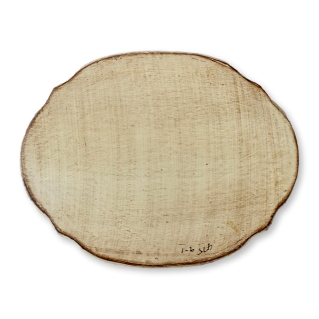Rare midcentury Italian Florentine tray featuring a beautifully preserved botanical illustration motif with gilt...