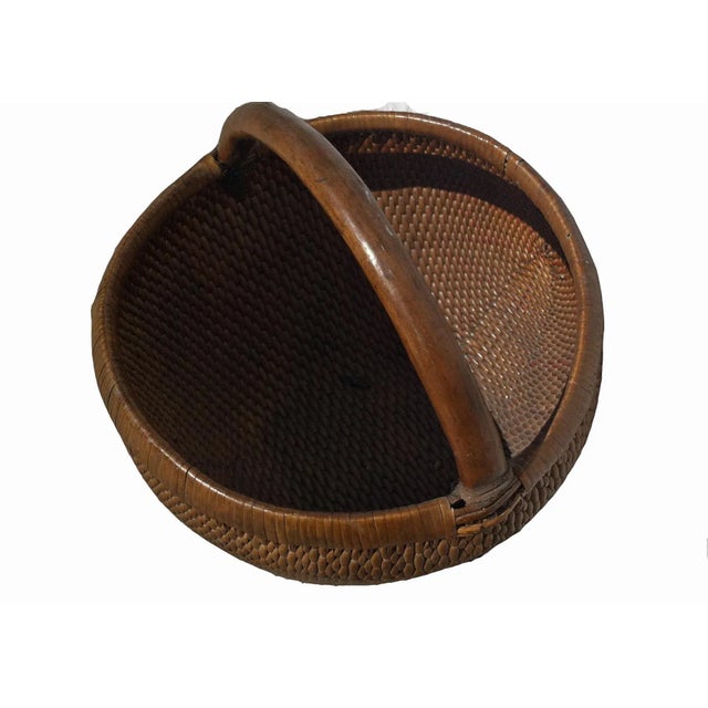 Early 20th Century Antique Chinese Hand-Woven Basket For Sale - Image 5 of 6