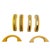 1930s Art Deco Bright Yellow Bakelite Drawer Pulls W/ Chrome Strip, Set of 6 For Sale - Image 5 of 14