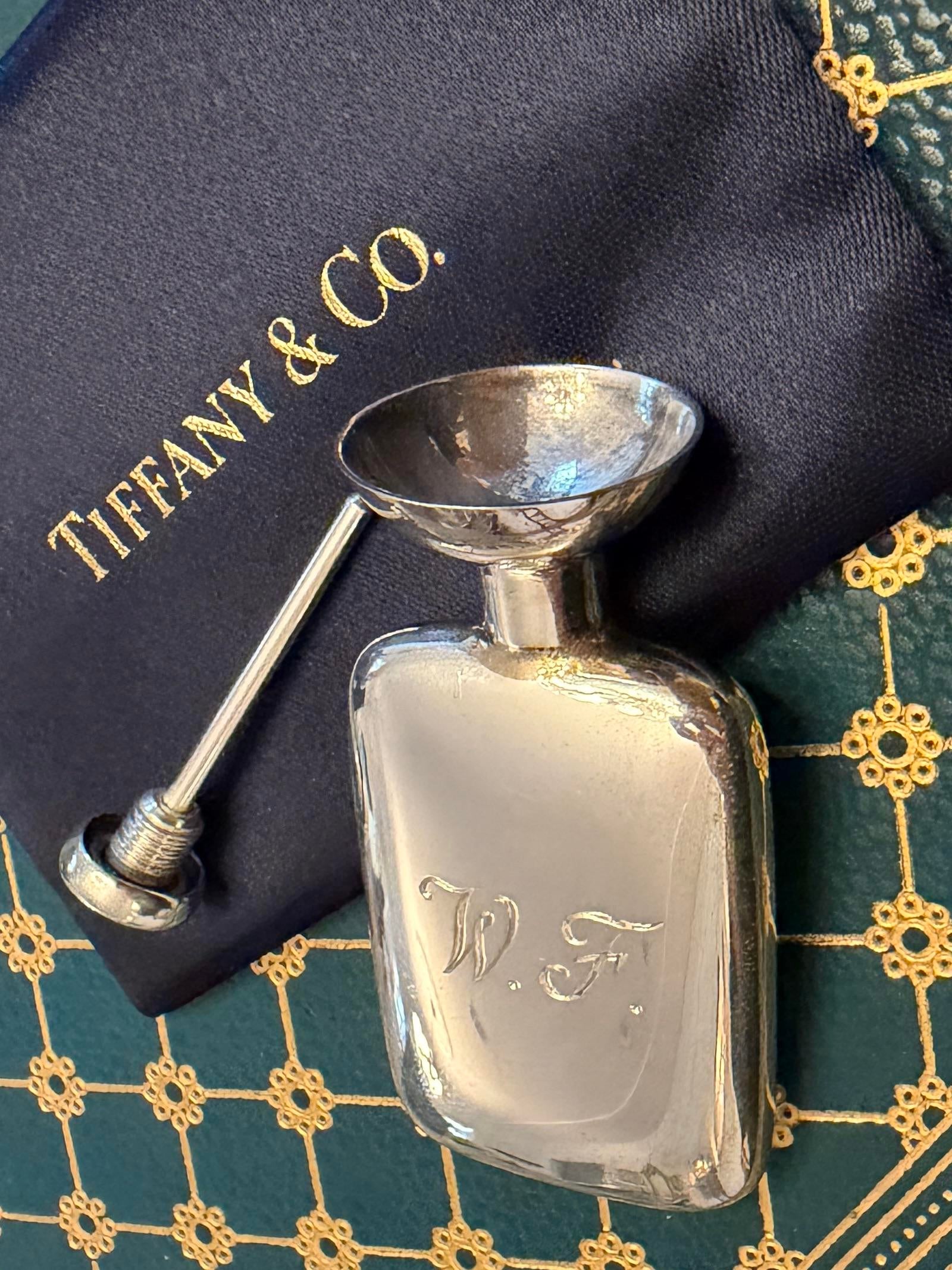 Tiffany & Co. Miniature Sterling Silver Traveling Perfume Flask