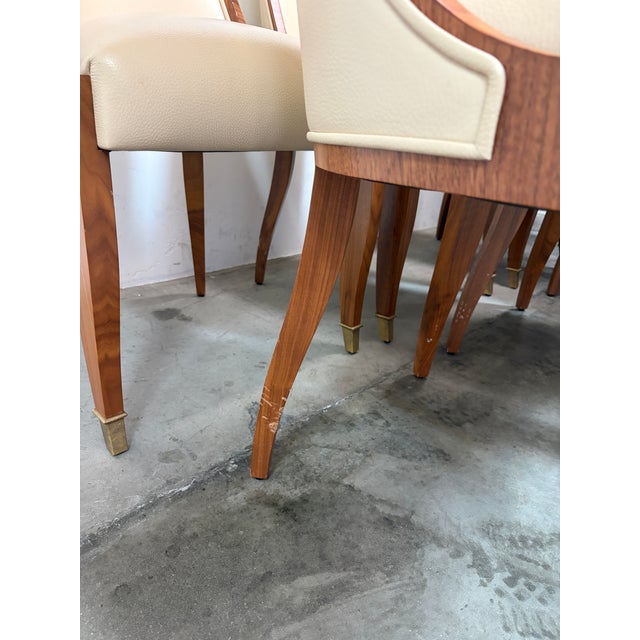 Dining Chairs Set of 12 Attributed to Cygal For Sale - Image 12 of 12