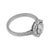 Art Deco Inspired Diamond Target Platinum Ring, Size 7.75 For Sale - Image 4 of 6