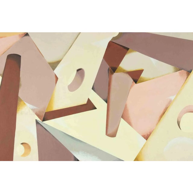 Contemporary Pablo Echaurren, Biancheggiando l'Alba, Original Acrylic Painting, 1988 For Sale - Image 3 of 8