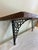Metal Vintage Wood Wall Shelf With Cast Iron Brackets For Sale - Image 7 of 10