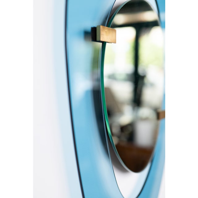 Asymmetric Mirror by Max Ingrand for Fontana Arte, 1960s For Sale - Image 9 of 12