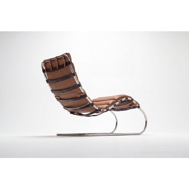 Animal Skin Ludwig Mies Van Der Rohe Mr Chaise for Knoll, Circa 1965 For Sale - Image 7 of 13