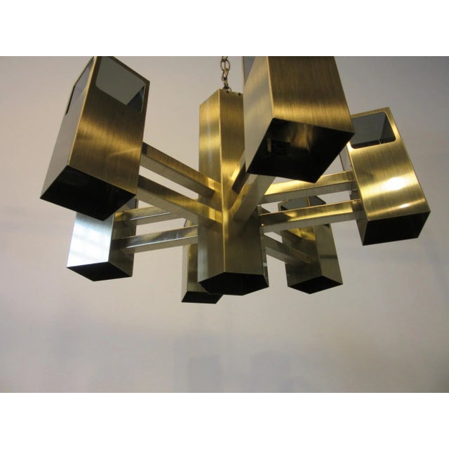 Fredrick Ramond Frederick Ramond Bronze Chandelier For Sale - Image 4 of 12