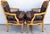 1980s Vintage Louis XV French Provincial Armchairs Plaid Tartan Fauteuil Cabriole Legs For Sale - Image 5 of 16