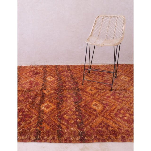 Textile Moroccan Burnt Orange Rug - 12.4 X 5.8 Ft For Sale - Image 7 of 8