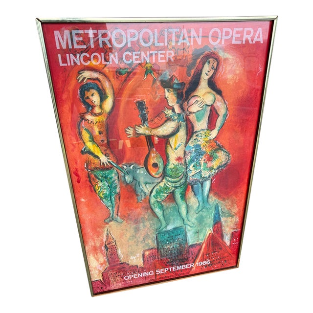 Original Mourlot-Printed 1966 Metropolitan Opera Poster Chagall Carmen For Sale