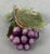 Artisan Crafted/Hand Painted Porcelain "Grapes on a Leaf”. For Sale - Image 9 of 10