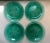 Green Vintage Forte Crisa Green Glass Plates- Set of 4 For Sale - Image 8 of 13