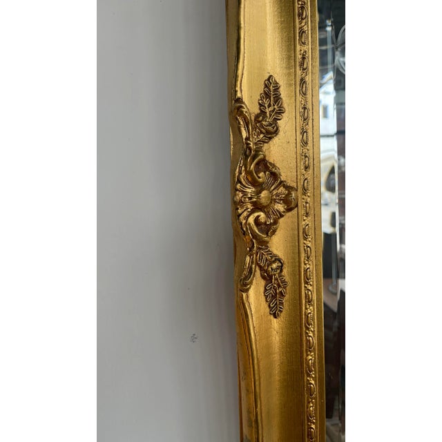 1970s Vintage Gold Gilded Mirror For Sale In Chicago - Image 6 of 7