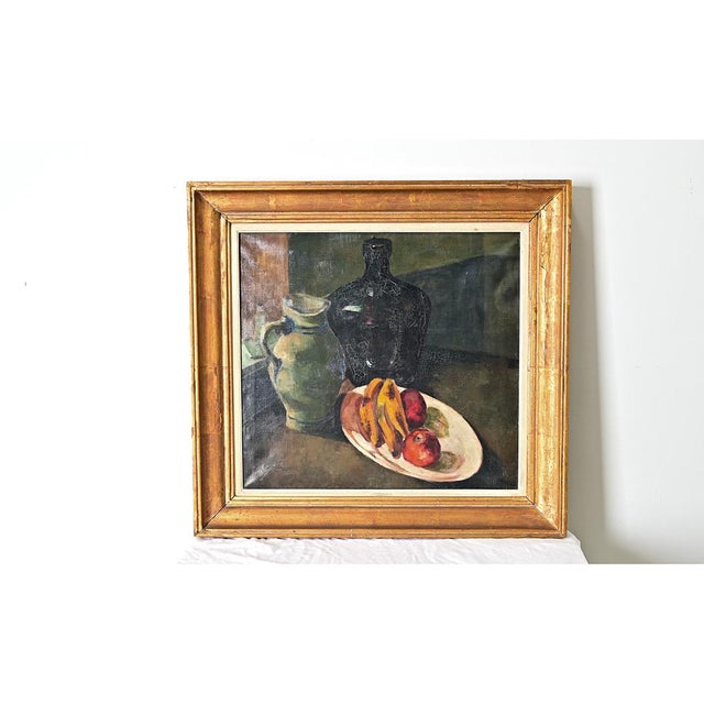 Early 20th Century Belgian Early 20th Century Still Life in Gilt Frame For Sale - Image 5 of 12