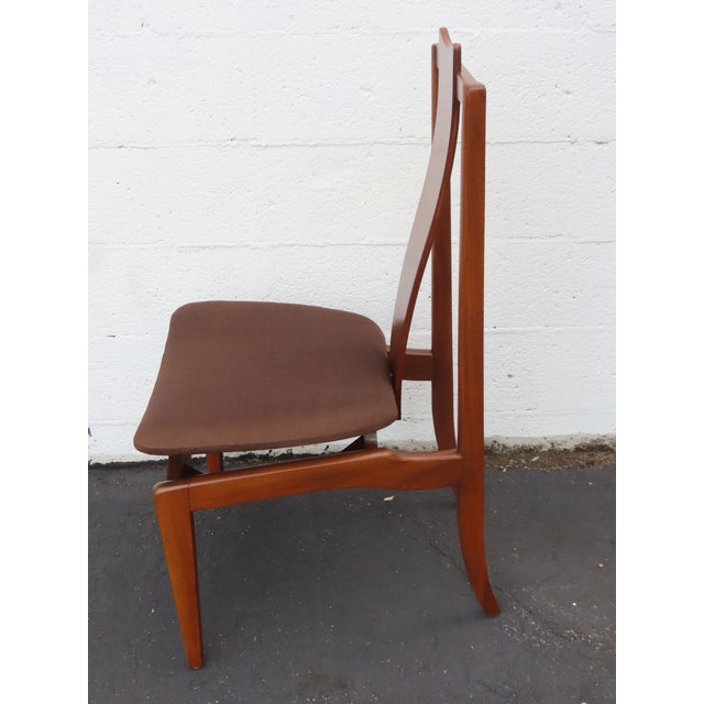 Young Furniture Mid Century Floating Top Sculptura Dining Table Six Chairs 6649 For Sale - Image 9 of 18
