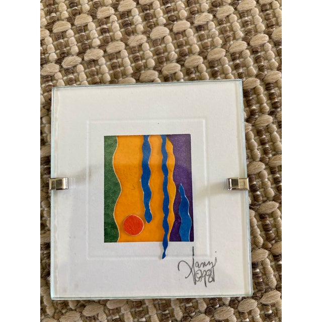 Textile 1990s Original Textile Art Miniatures, Signed and Numbered- Set of 5 For Sale - Image 7 of 7