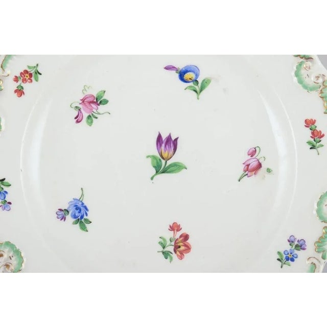 19th Century Antique Porcelain Plates, Meissen, Germany, Set of 4 For Sale - Image 4 of 7