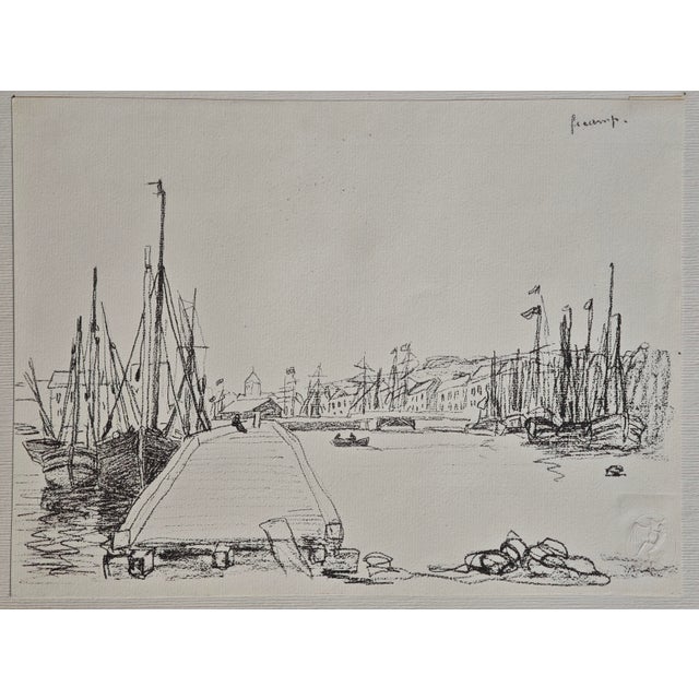 Claude Monet, Inner Harbor of Fécamp, 1918, Paper For Sale - Image 3 of 10