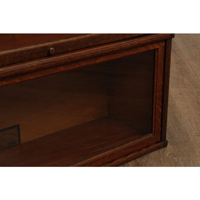 Globe Wernicke Oak Five-Stack Barrister Bookcase For Sale - Image 12 of 12