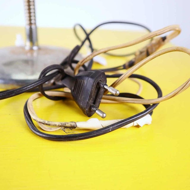 Metal Vintage Italian Metal Table Lamp For Sale - Image 7 of 11