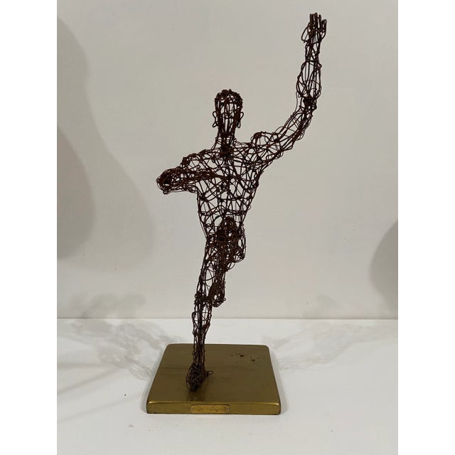 1960s 1965 Wire Male Figurative Sculpture For Sale - Image 5 of 7