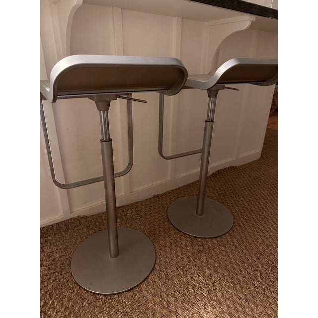 Design Within Reach Design Within Reach Stainless Steel LaPalma Lem Piston Stools - Set of 2 For Sale - Image 4 of 4