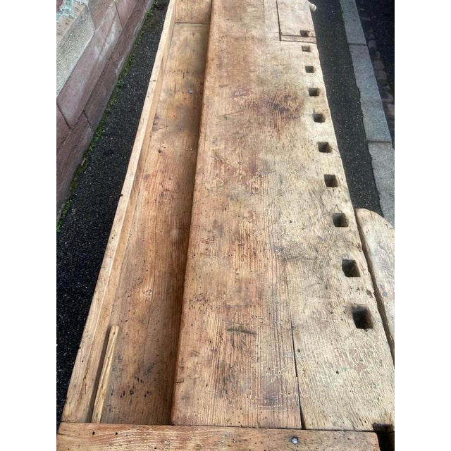 French Workshop Table, 1890s For Sale - Image 11 of 18