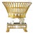 Antique Early 19th Century French Empire Paris Porcelain Corbeille or Basket With Lion Paw Feet Circa 1820 For Sale